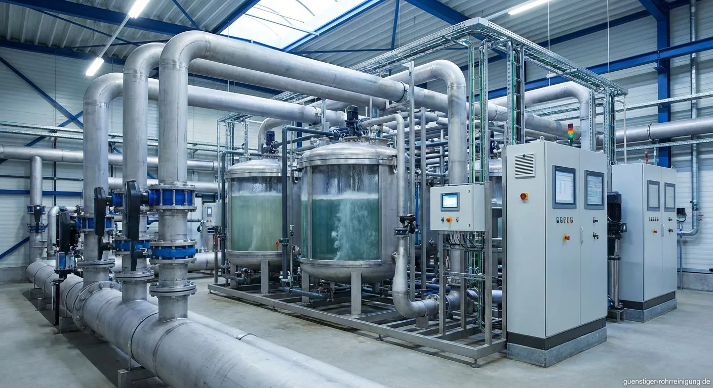 Professionelle Grubenwasserreinigung Anlage mit Absetzbecken