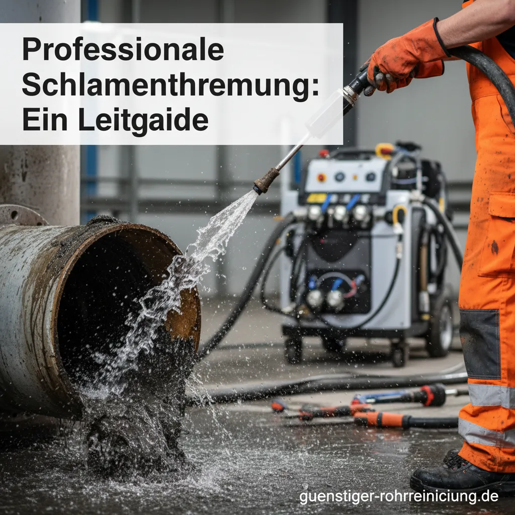 Spezialfahrzeug für die professionelle Schlammentfernung im Einsatz